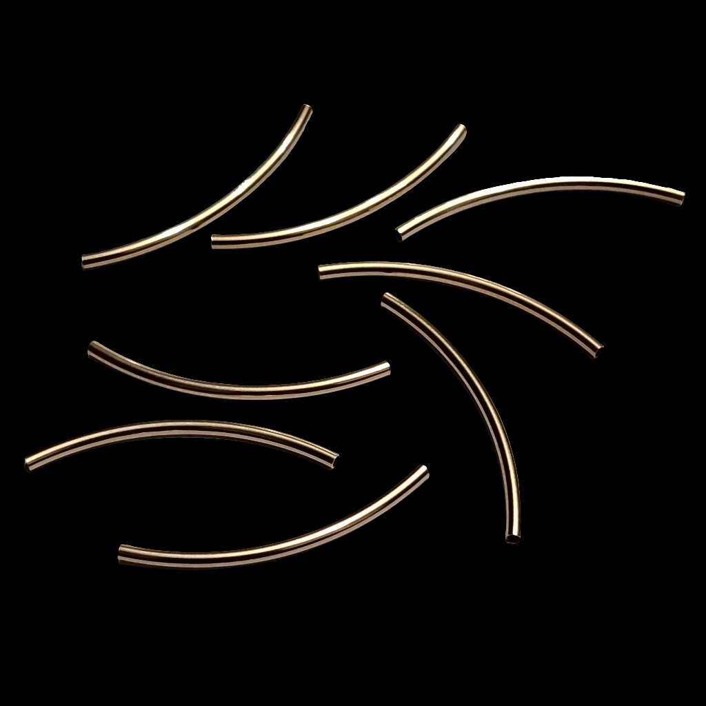 Mostacilla curva 1.5x30mm GF 14K