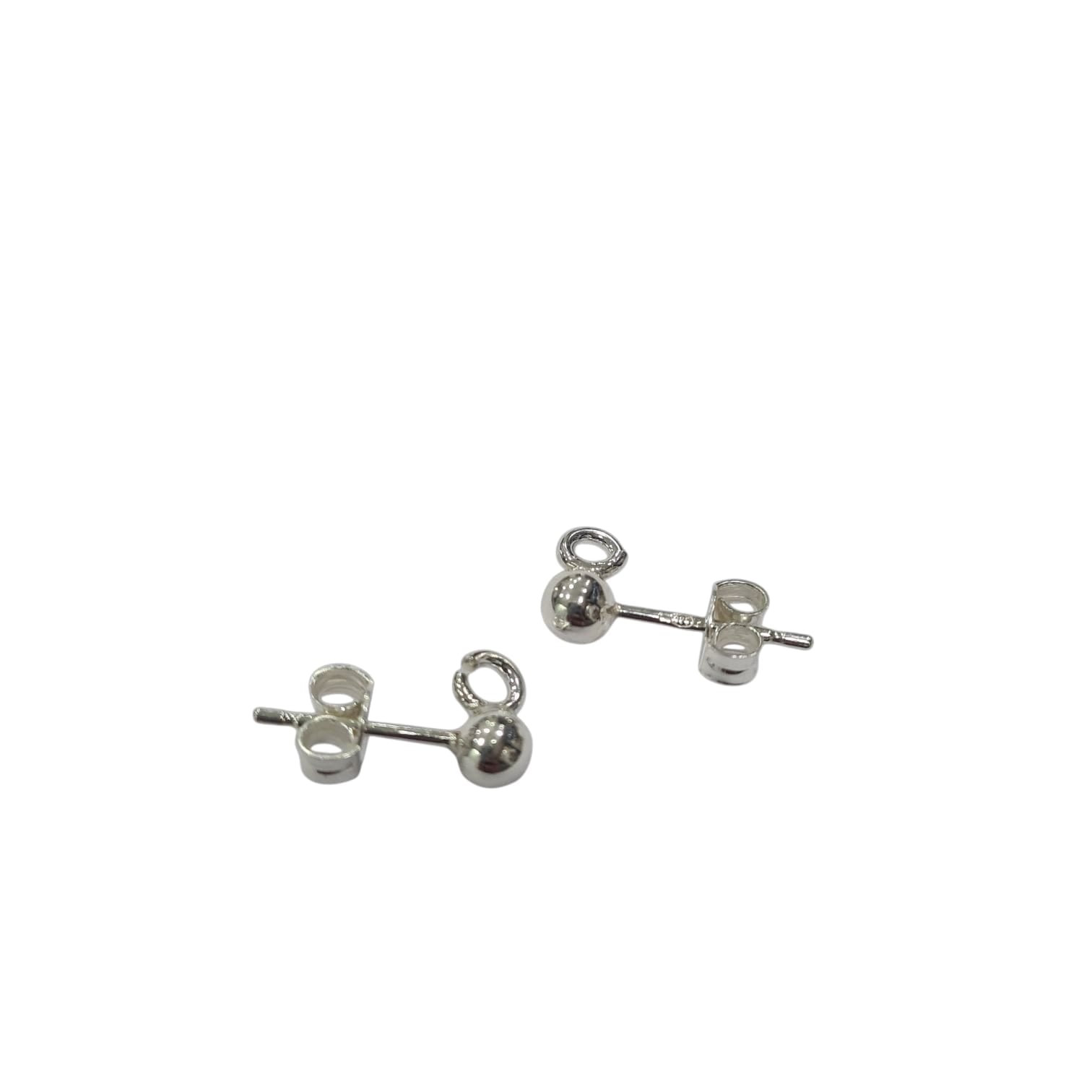 Aro bolita con argolla 4mm AG 925